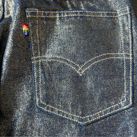 Levi's Pride Collection 517 Bootcut Gold Jeans Size 29x30 - Picture 10 of 11
